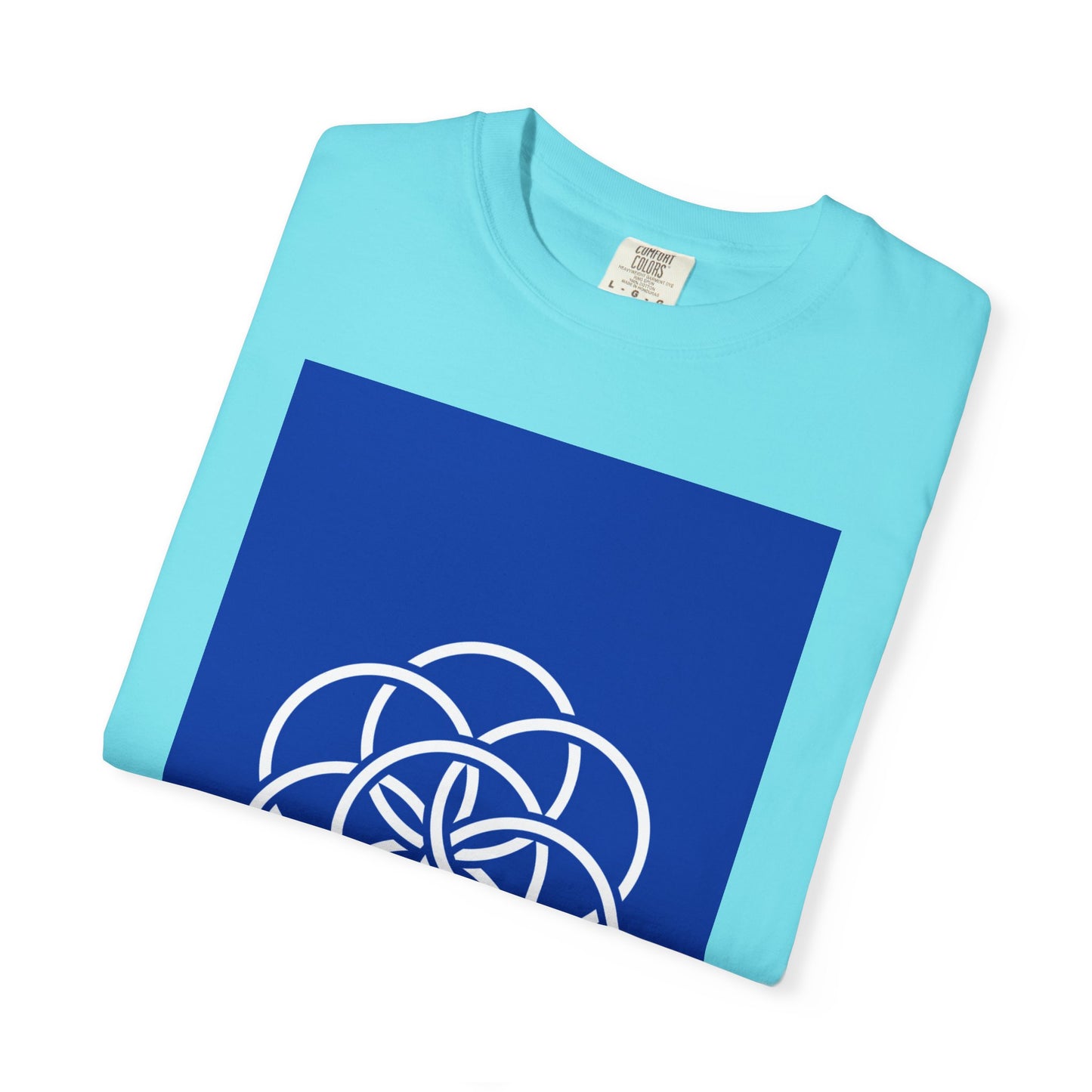 Earth Flag: Meaningful Unisex Garment-Dyed T-shirt. Minimalist Design/Maximalist Message. Thoughtful any Occasion Gift for Her/Him/They.