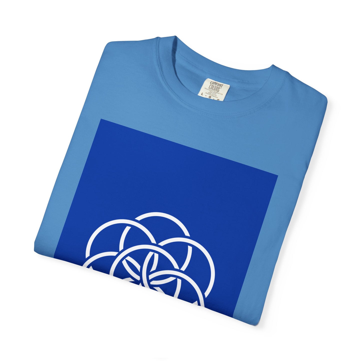 Earth Flag: Meaningful Unisex Garment-Dyed T-shirt. Minimalist Design/Maximalist Message. Thoughtful any Occasion Gift for Her/Him/They.