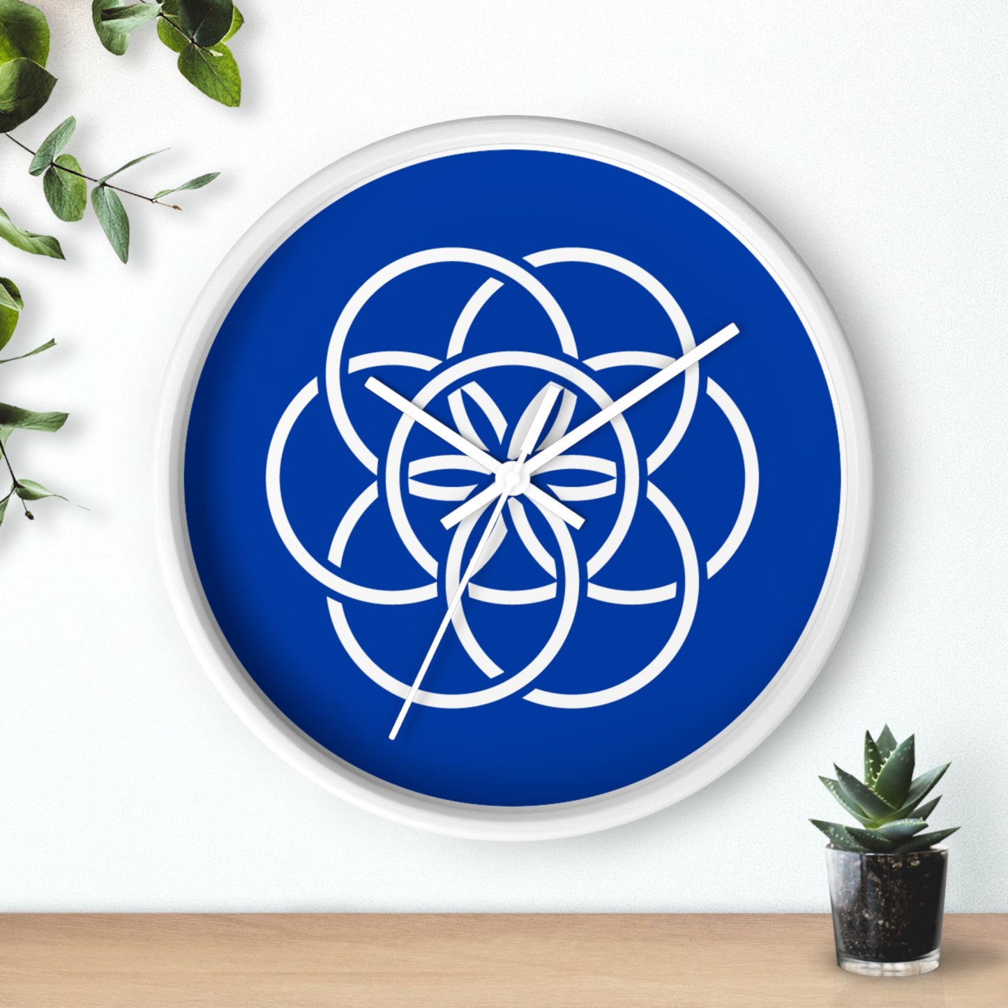 Earth Flag Wall Clock. This Clock Is More About Meaning Than About Time: Deliberately Difficult to Read. Thoughtful Gift for Him/Her/They.