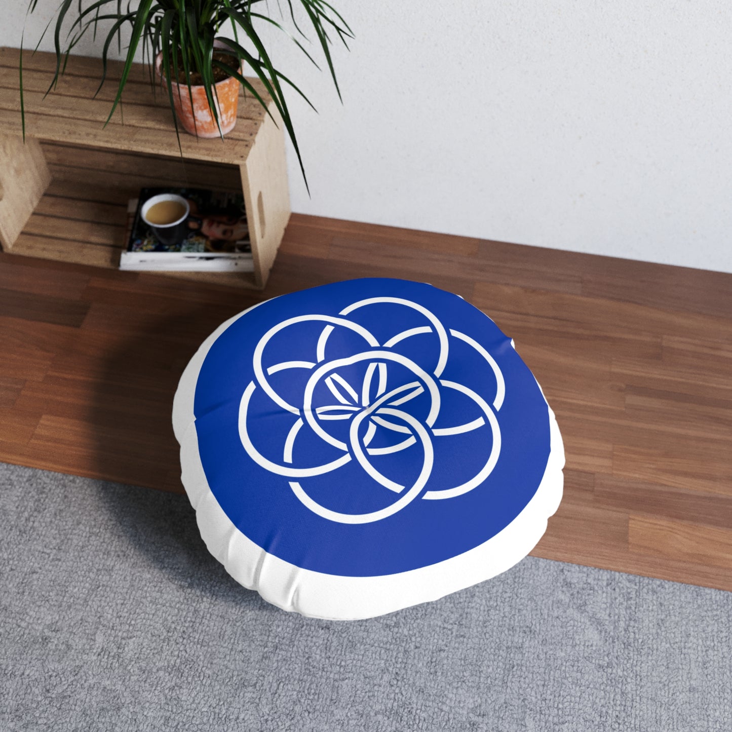Earth Flag Pillow, Cozy Decorative Floor Cushion for Home Decor, Relaxation, Meditation, Yoga Studio, Any Occasion gift for her/him/they.