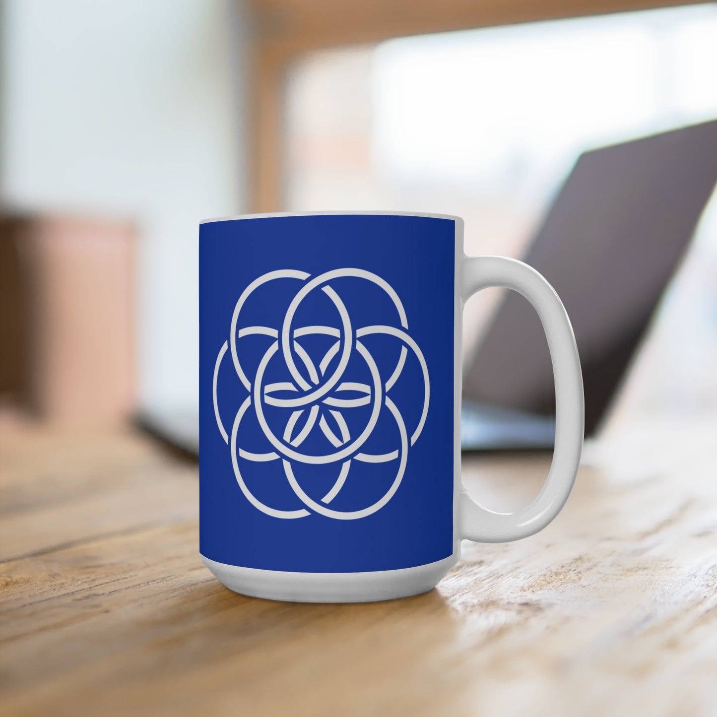 Earth Flag Mug - Big, Bold, Beautiful, Meaningful - 15oz Ceramic - Office & Kitchen Decor, Any Occasion Gift for Him/ Her/ They.