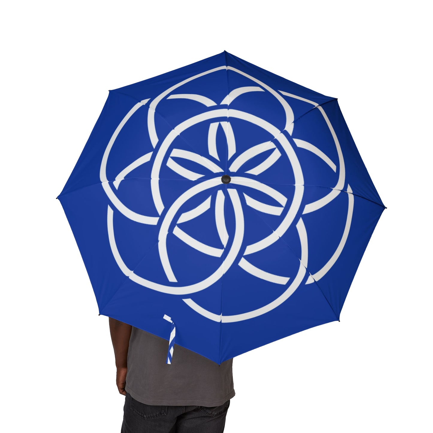 EARTH FLAG Foldable Umbrella: Unfold Rain & Shine /Inspire Peace for Everyone Everywhere! Meaningful Gift for Her/Him/They.