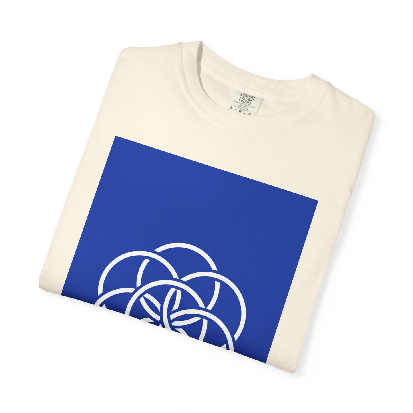 Earth Flag: Meaningful Unisex Garment-Dyed T-shirt. Minimalist Design/Maximalist Message. Thoughtful any Occasion Gift for Her/Him/They.