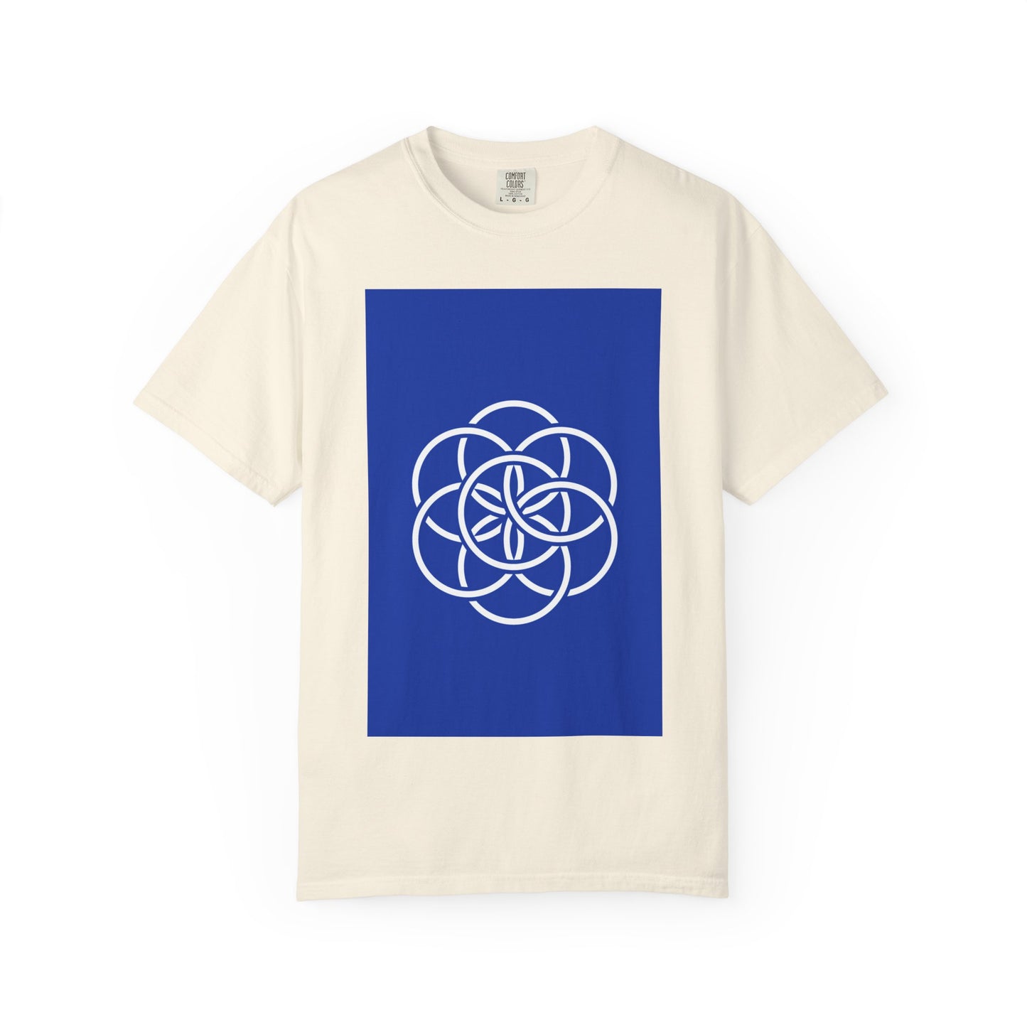 Earth Flag: Meaningful Unisex Garment-Dyed T-shirt. Minimalist Design/Maximalist Message. Thoughtful any Occasion Gift for Her/Him/They.
