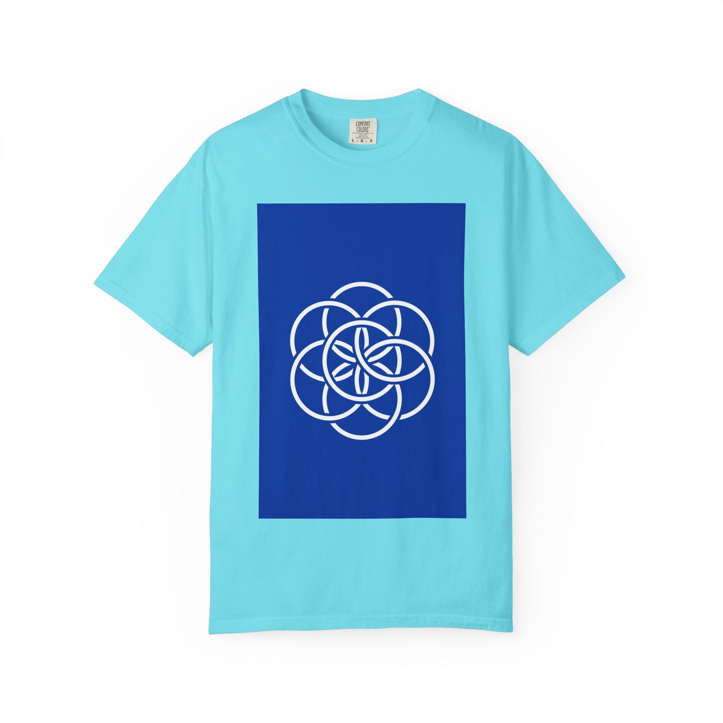 Earth Flag: Meaningful Unisex Garment-Dyed T-shirt. Minimalist Design/Maximalist Message. Thoughtful any Occasion Gift for Her/Him/They.