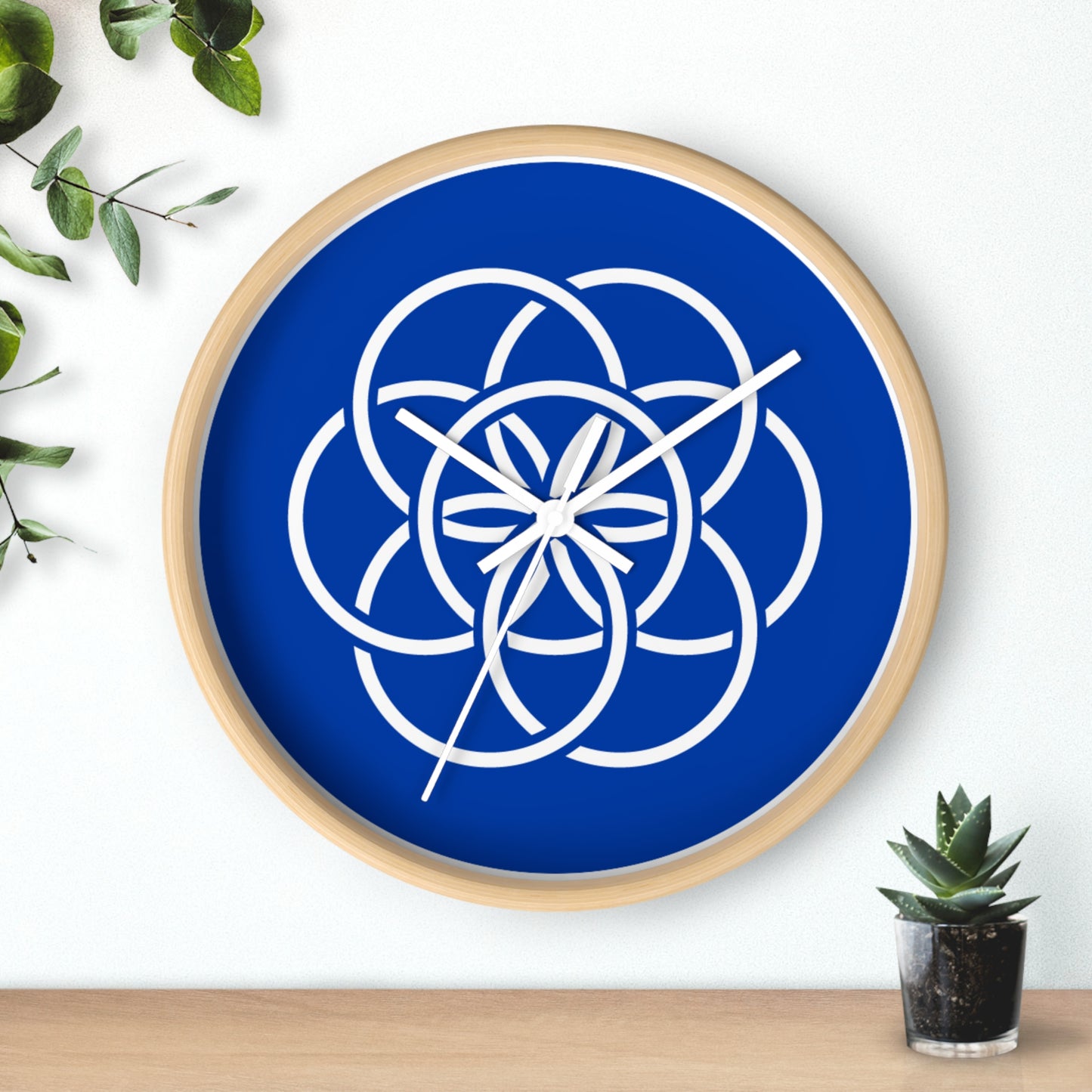 Earth Flag Wall Clock. This Clock Is More About Meaning Than About Time: Deliberately Difficult to Read. Thoughtful Gift for Him/Her/They.