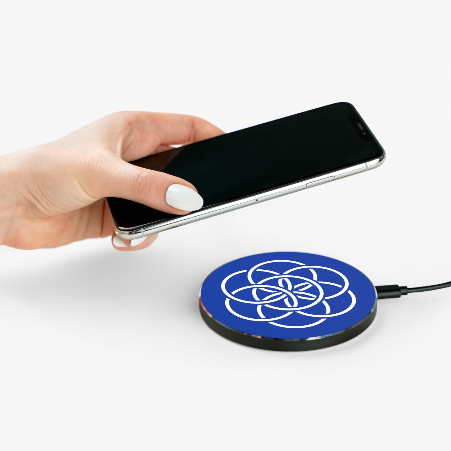 Earth Flag Wireless Charger - Fast Charging Phone Pad Charger, Eco-Friendly Meaningful Desk Decor, Any Occasion Gift for Him/Her/They.