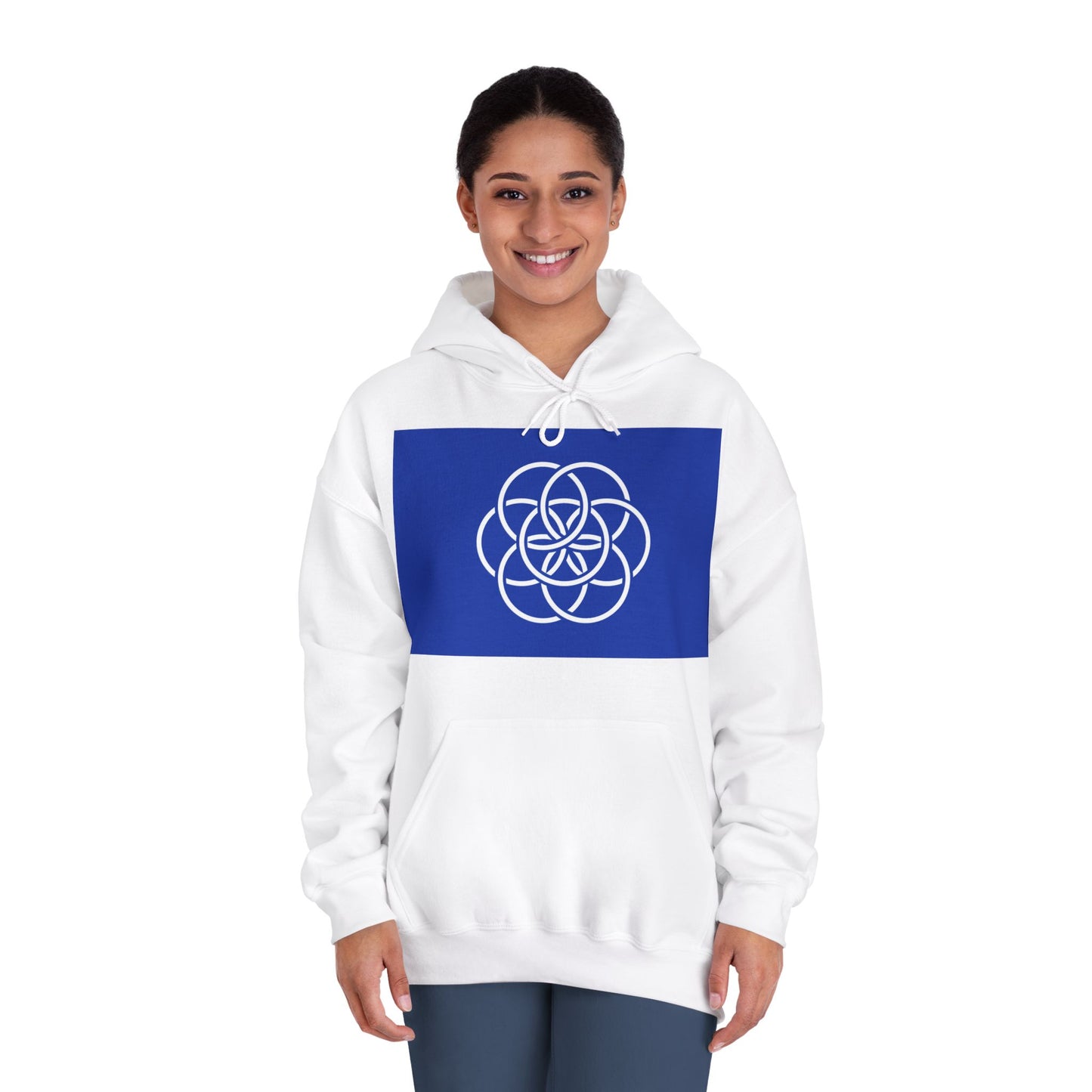Earth Flag Design, Simple/Profound Meaning - Comfy Unisex Hoodie, Cozy Anytime Gift for Him/Her/They.