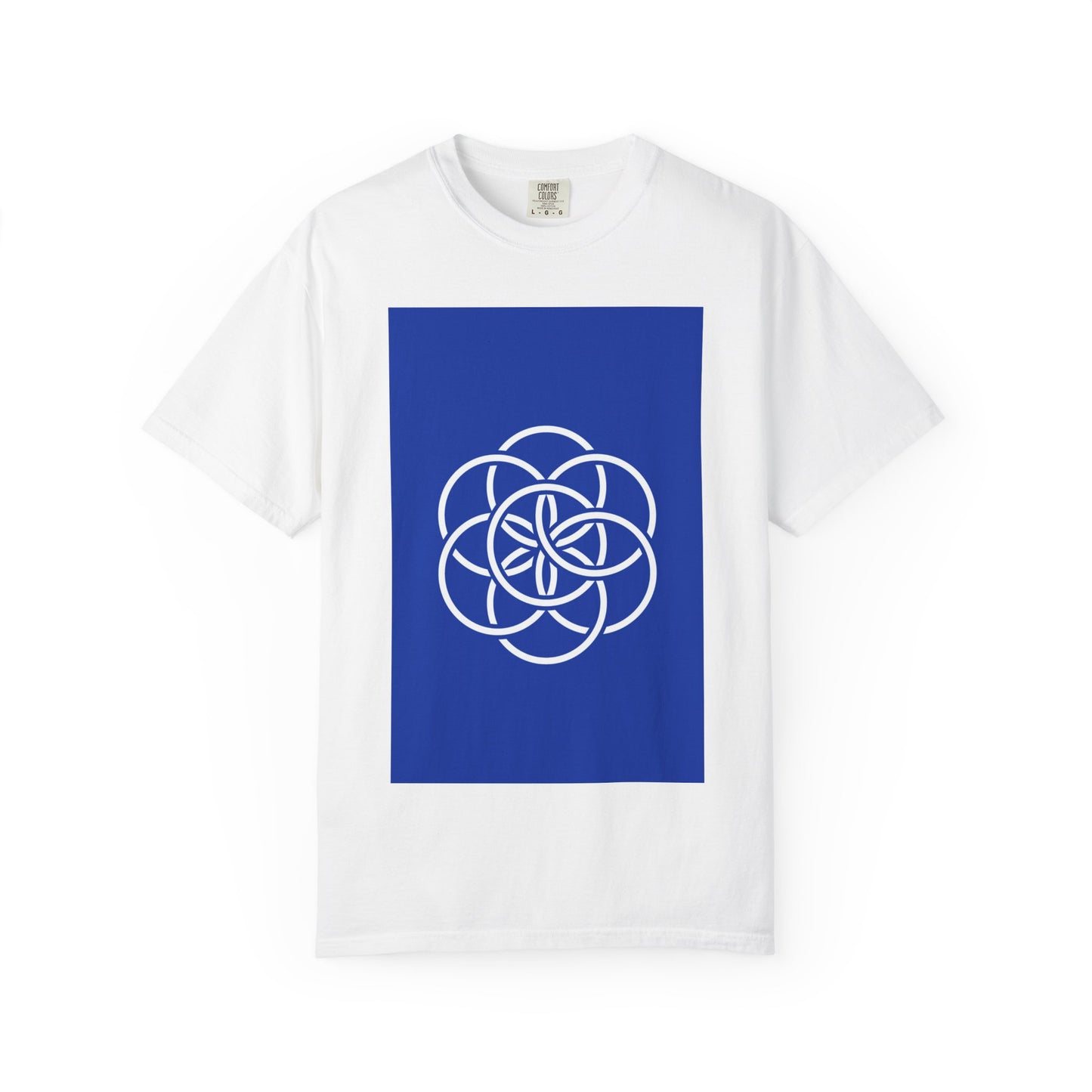 Earth Flag: Meaningful Unisex Garment-Dyed T-shirt. Minimalist Design/Maximalist Message. Thoughtful any Occasion Gift for Her/Him/They.