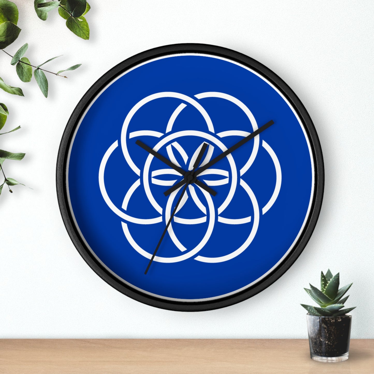 Earth Flag Wall Clock. This Clock Is More About Meaning Than About Time: Deliberately Difficult to Read. Thoughtful Gift for Him/Her/They.