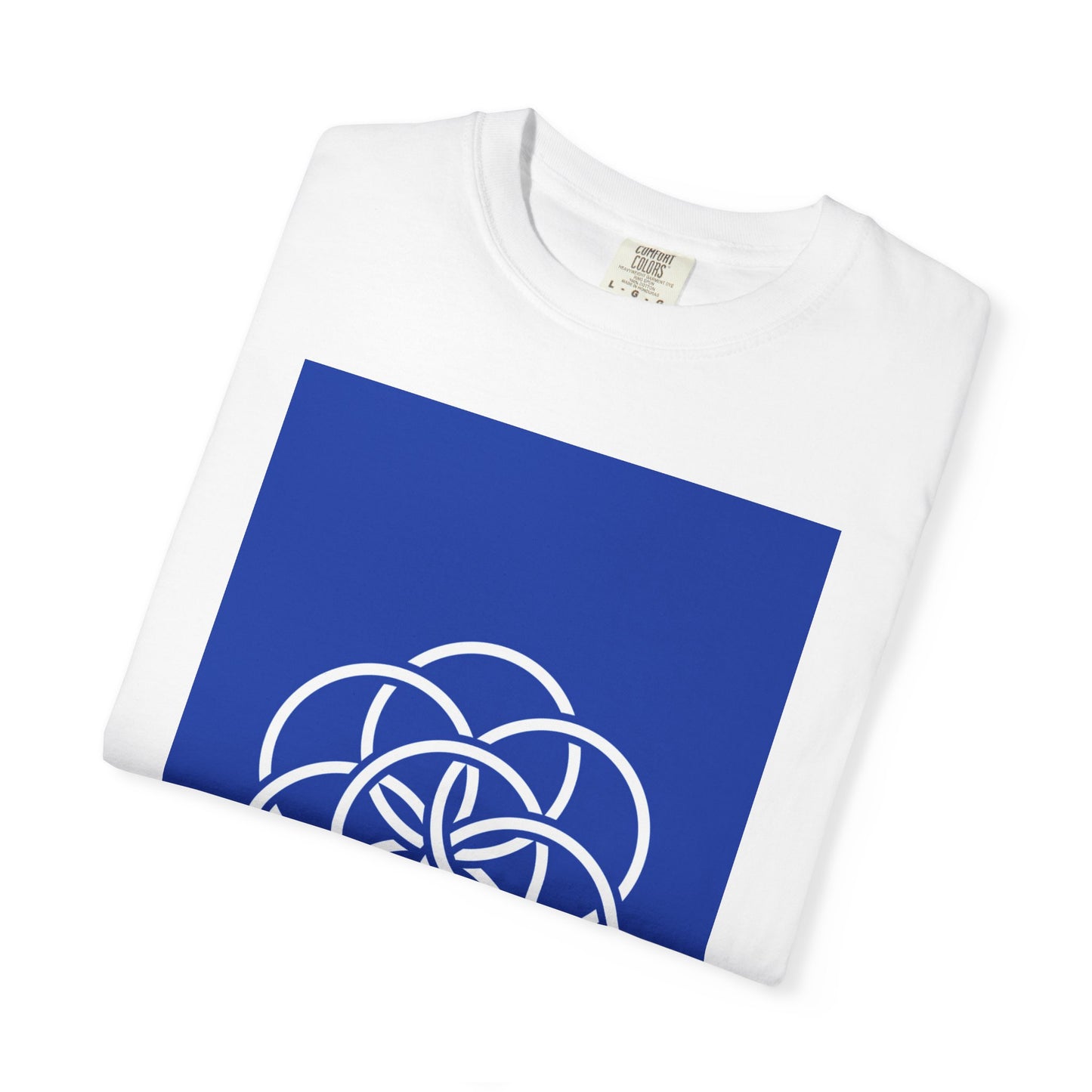 Earth Flag: Meaningful Unisex Garment-Dyed T-shirt. Minimalist Design/Maximalist Message. Thoughtful any Occasion Gift for Her/Him/They.