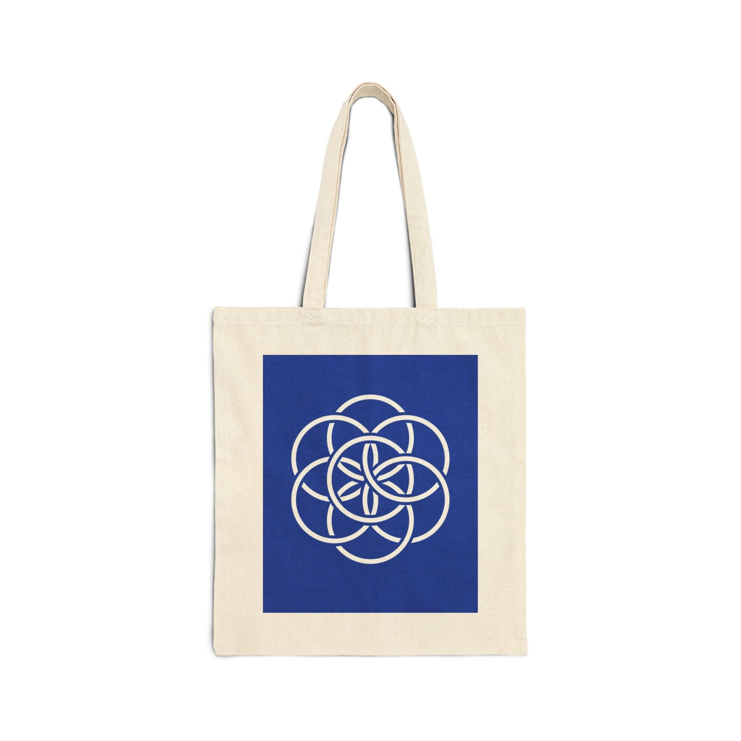 Earth Flag, Cotton Canvas Tote Bag - with Meaning - Eco-Friendly Shopping Tote, Any Occasion Gift for Her/Him/They