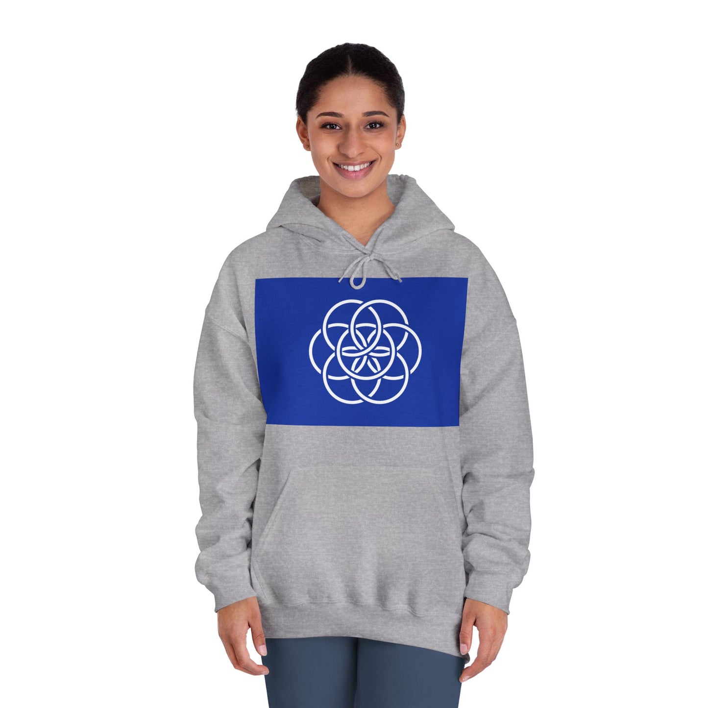 Earth Flag Design, Simple/Profound Meaning - Comfy Unisex Hoodie, Cozy Anytime Gift for Him/Her/They.
