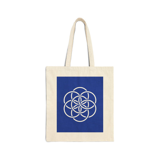 Earth Flag, Cotton Canvas Tote Bag - with Meaning - Eco-Friendly Shopping Tote, Any Occasion Gift for Her/Him/They
