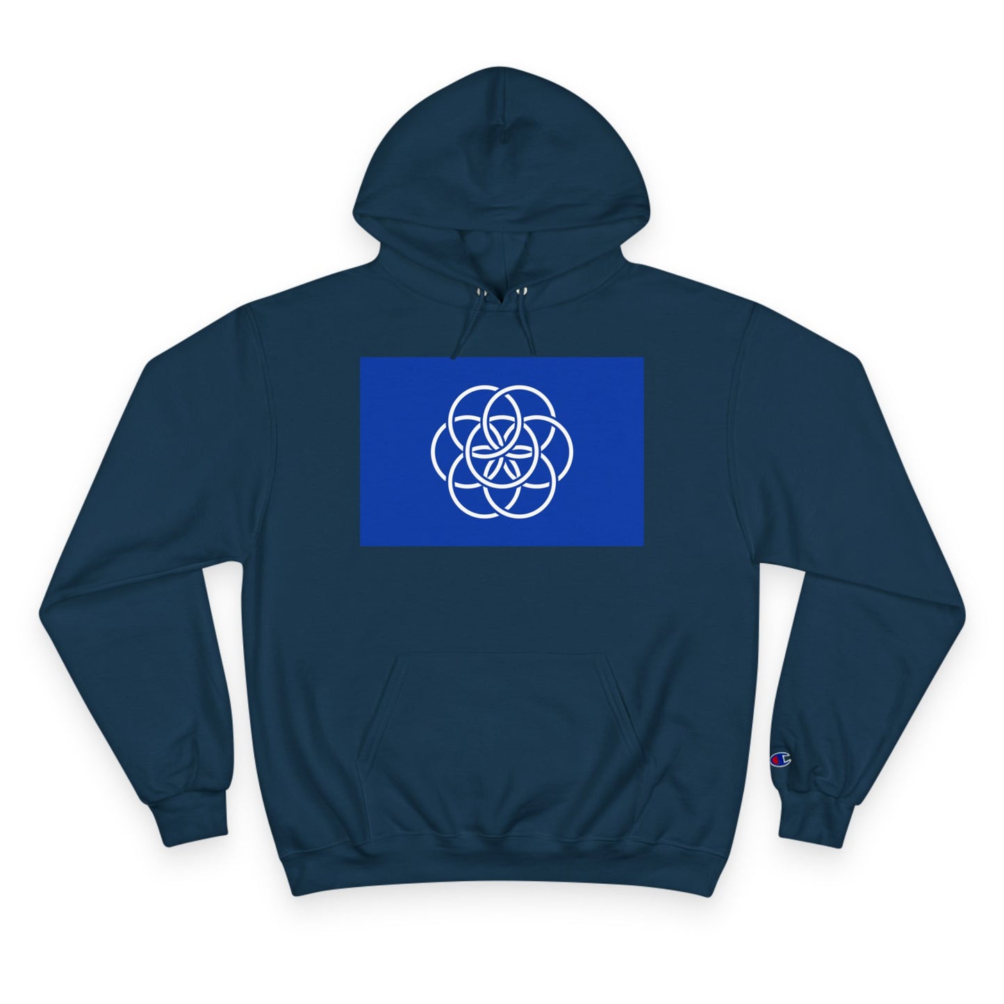 Champion Hoodie with Earth Flag Design, Cozy Sweatshirt, Casual Wear, Perfect for Relaxing or Outdoor Activities - Any Occasion Gift for Him/Her/Thay.