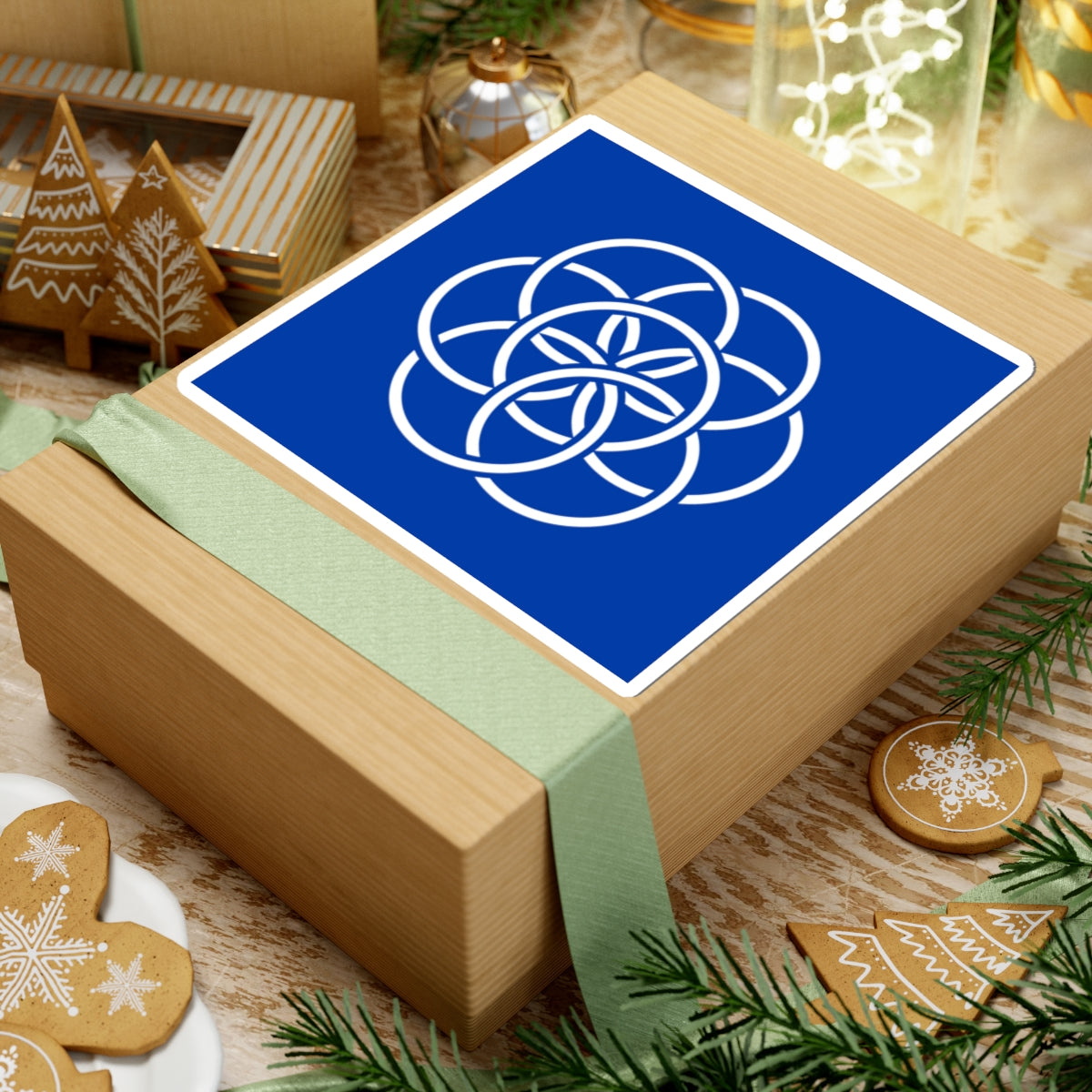 Earth Flag Kiss-Cut Stickers for Laptops, Journals, & Scrapbooking, Perfect Gift for World Unity Lovers, Unique Decor