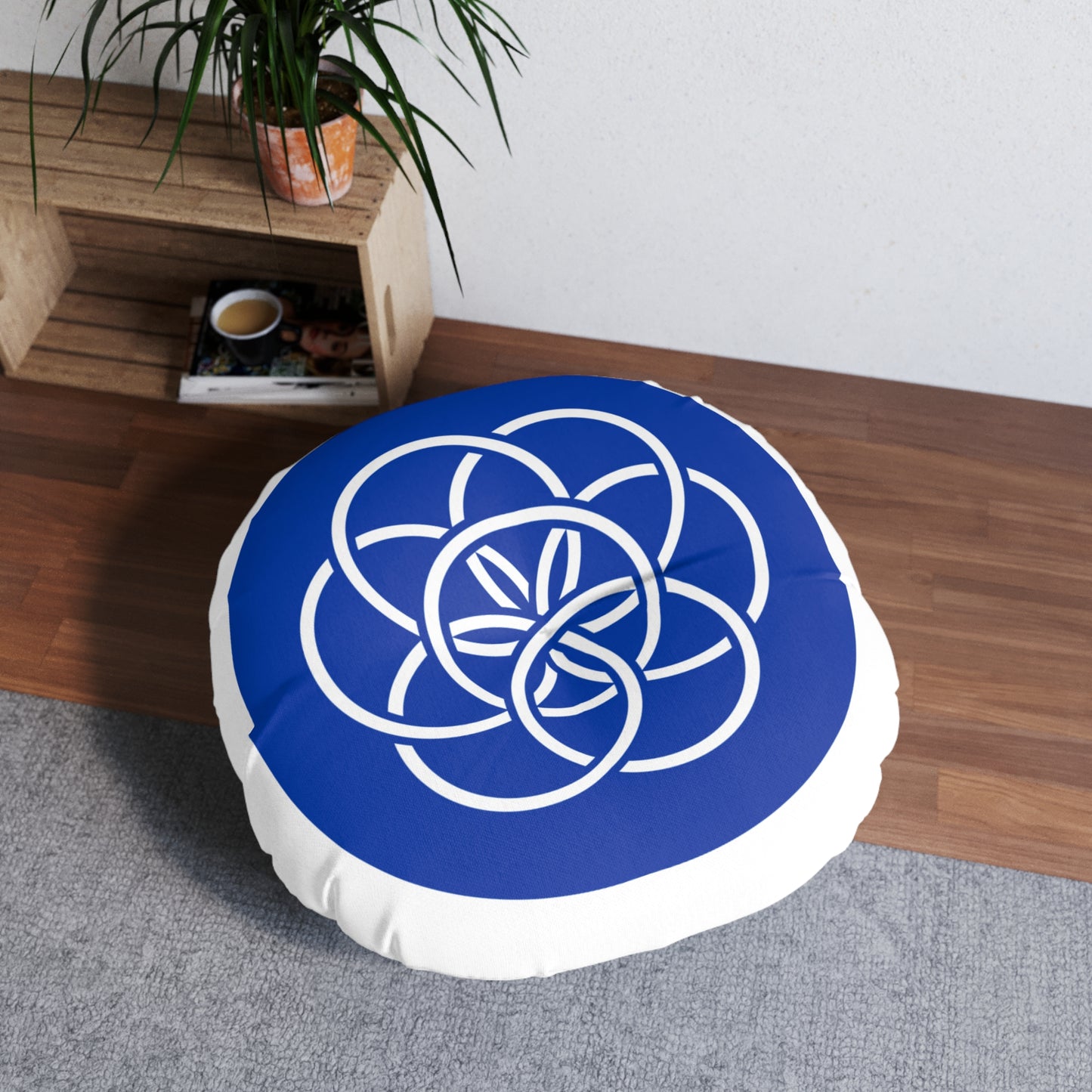 Earth Flag Pillow, Cozy Decorative Floor Cushion for Home Decor,  Relaxation, Meditation, Yoga Studio, Any Occasion gift for her/him/they.