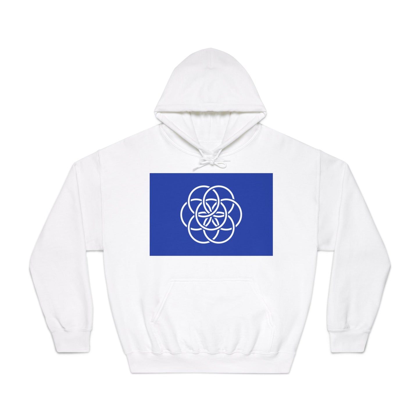 Earth Flag Design, Simple/Profound Meaning - Comfy Unisex Hoodie, Cozy Anytime Gift for Him/Her/They.