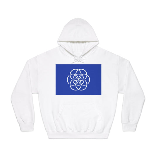 Earth Flag Design, Simple/Profound Meaning - Comfy Unisex Hoodie, Cozy Anytime Gift for Him/Her/They.