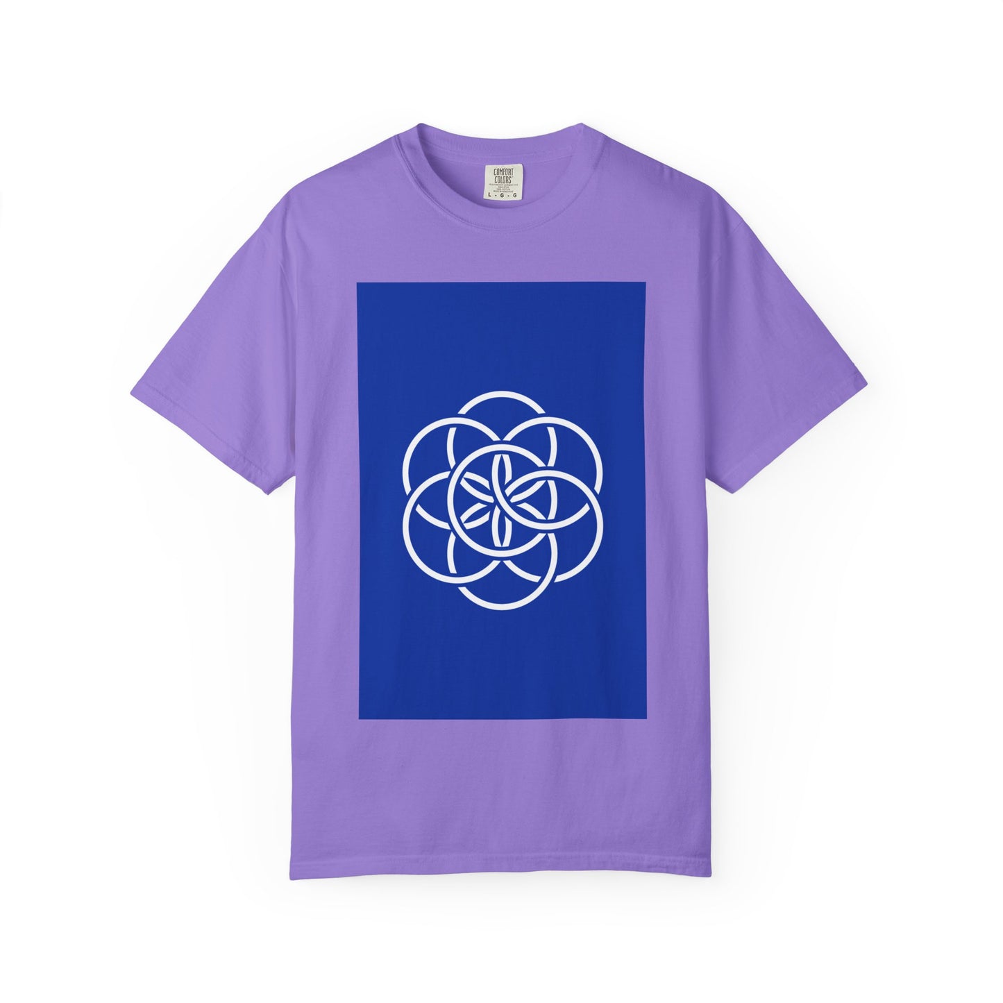 Earth Flag: Meaningful Unisex Garment-Dyed T-shirt. Minimalist Design/Maximalist Message. Thoughtful any Occasion Gift for Her/Him/They.