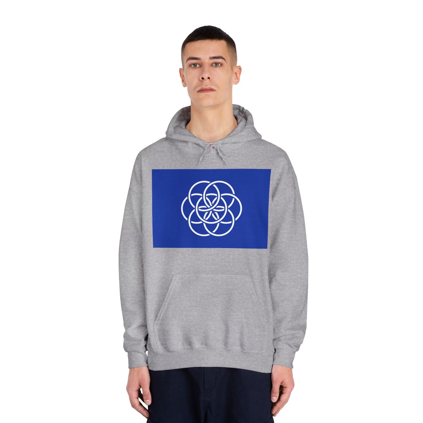 Earth Flag Design, Simple/Profound Meaning - Comfy Unisex Hoodie, Cozy Anytime Gift for Him/Her/They.