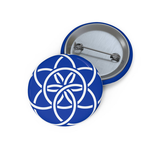 Earth Flag Pin Buttons, Handmade Button Badges, Unity Statement Accessory - Tiny, Thoughtful Gift for Self & Friends.