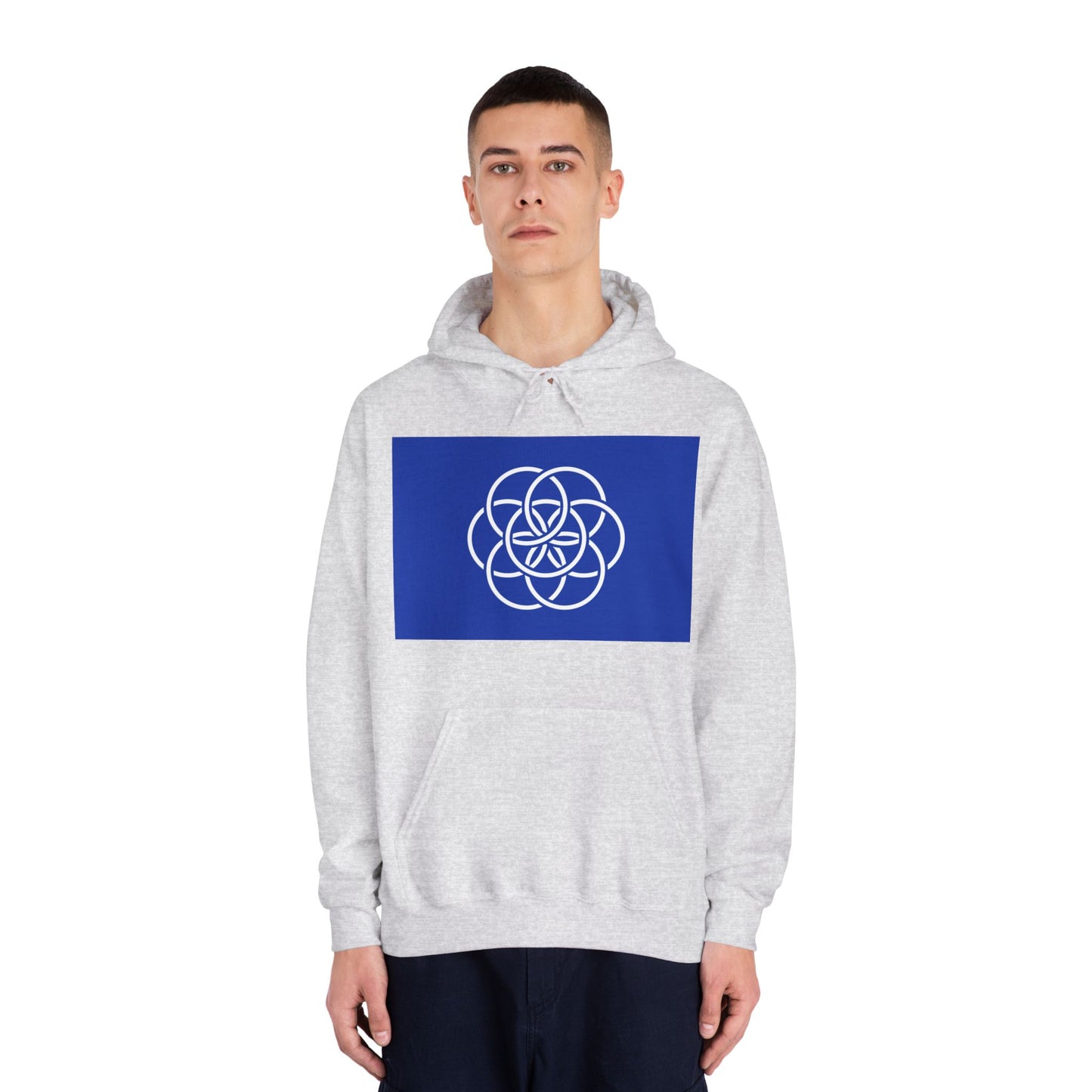 Earth Flag Design, Simple/Profound Meaning - Comfy Unisex Hoodie, Cozy Anytime Gift for Him/Her/They.