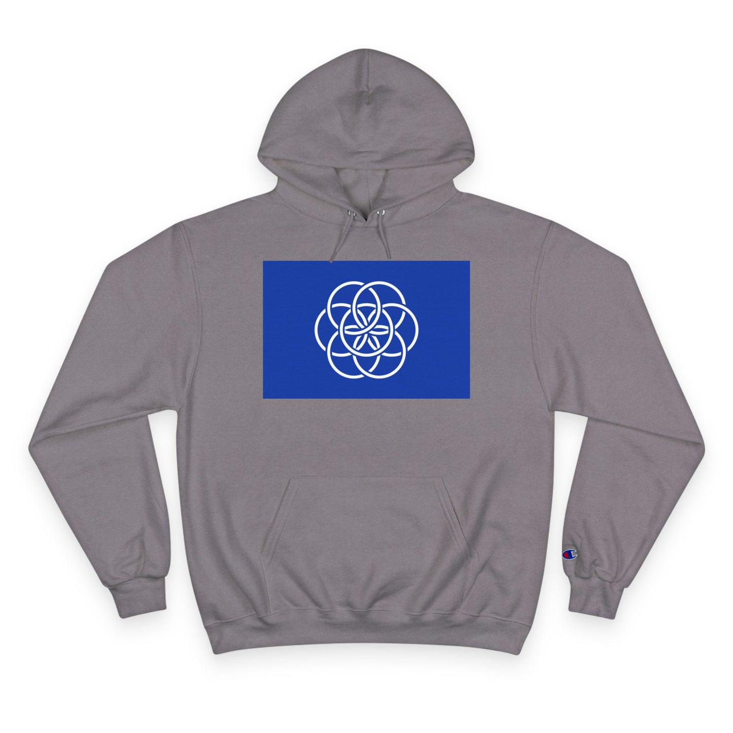 Champion Hoodie with Earth Flag Design, Cozy Sweatshirt, Casual Wear, Perfect for Relaxing or Outdoor Activities - Any Occasion Gift for Him/Her/Thay.