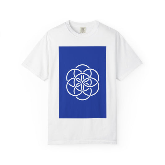 Earth Flag: Meaningful Unisex Garment-Dyed T-shirt. Minimalist Design/Maximalist Message. Thoughtful any Occasion Gift for Her/Him/They.
