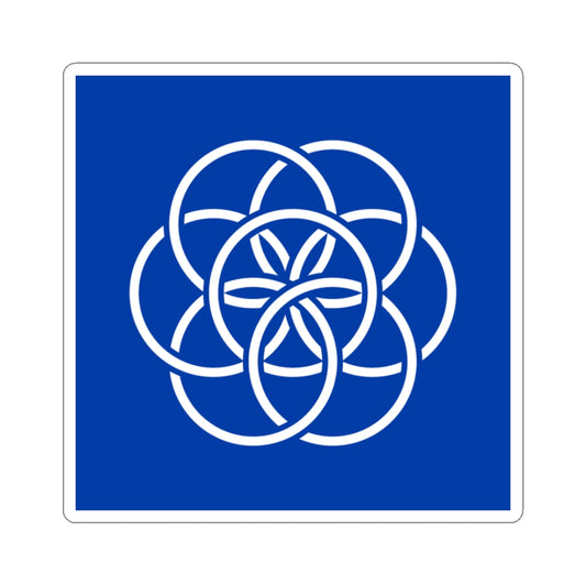 Earth Flag Kiss-Cut Stickers for Laptops, Journals, & Scrapbooking, Perfect Gift for World Unity Lovers, Unique Decor